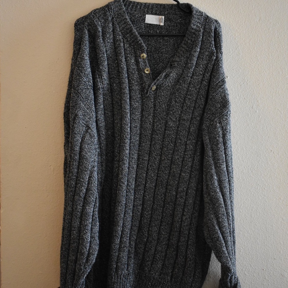 Gray oversized sweater